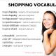 Shopping - Shopping (1), muntlig emne på engelsk med oversettelse